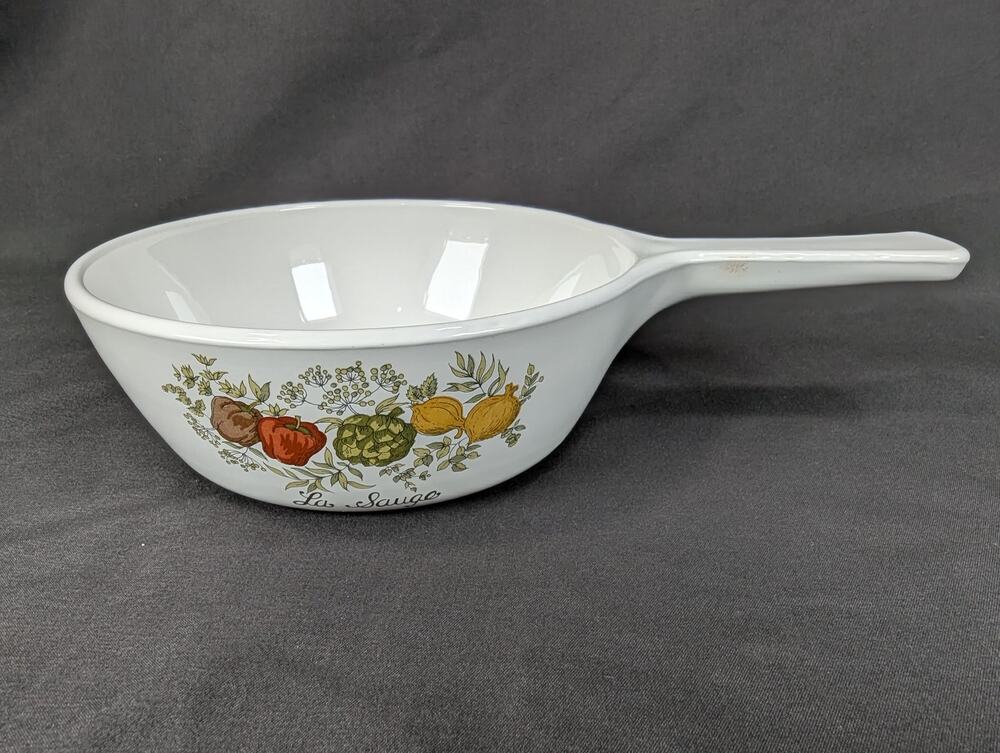 Vintage 1970s CorningWare P-81-B Sauce Pan La Sauge Sage Pattern No Lid